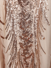 Champagne Beige Sequins Embroidered Mermaid Net Gown