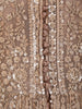 Champagne Brown Heavy Sequins and Beads Embroidered Net Gown with Dupatta