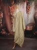 Champagne Gold Beads Embroidered Design Tissue Silk Straight Cut Salwar Suit with Matching Dupatta
