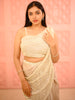 Champagne Gold Beige Horizontal Beads Embroidered Design Holographic Fancy Lehenga with Draped Dupatta