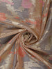 Champagne Gold Floral Design Semi Tissue Saree - Diadem