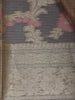 Champagne Gold Floral Design Semi Tissue Saree - Diadem