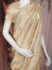 Champagne Gold Floral Sequins Embroidered Tissue Silk Saree