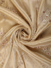 Champagne Gold Floral Sequins Embroidered Tissue Silk Saree