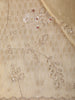 Champagne Gold Floral Sequins Embroidered Tissue Silk Saree