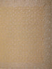 Champagne Gold Floral Vine Zari and Mirror Embroidered Design Georgette Fancy Saree with Designer Scarf