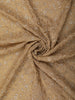 Champagne Gold Floral Vine Zari and Mirror Embroidered Design Georgette Fancy Saree with Designer Scarf