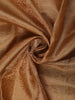 Champagne Gold Floral Zari Woven Design Pure Kanchipuram Silk Saree with Zari Border