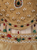 Champagne Gold Heavy Sequins and Zardozi Embroidered Design Tissue Silk Party Wear Lehenga With Matching Dupatta