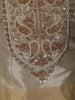 Champagne Gold Paisley Beads Embroidered Design Tissue Silk Palazzo Suit with Dupatta