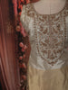 Champagne Gold Paisley Beads Embroidered Design Tissue Silk Palazzo Suit with Dupatta