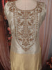 Champagne Gold Paisley Beads and Zardozi Embroidered Design Tissue Palazzo Suit