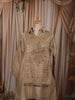Champagne Gold Paisley Sequins and Zari Embroidered Design Tissue Silk Fancy Palazzo Suit