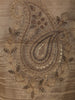 Champagne Gold Paisley Sequins and Zari Embroidered Design Tissue Silk Fancy Palazzo Suit