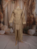 Champagne Gold Paisley Sequins and Zari Embroidered Design Tissue Silk Fancy Palazzo Suit