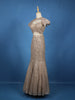Champagne Gold Sequins Embellished Design Net Lehenga