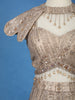 Champagne Gold Sequins Embellished Design Net Lehenga