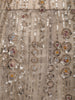 Champagne Gold Sequins Embellished Design Net Lehenga