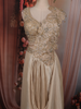 Champagne Gold Sequins and Beads Embroidered Design Tissue Ready To Wear Saree with Designer Blouse