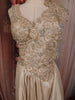 Champagne Gold Sequins and Beads Embroidered Design Tissue Ready To Wear Saree with Designer Blouse