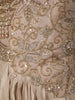 Champagne Gold Sequins and Beads Embroidered Design Tissue Ready To Wear Saree with Designer Blouse