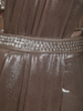 Champagne Gold Shimmer Solid Design Ready To Wear Saree with Heavy Embroidered Blouse and Hip Belt