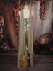 Champagne Gold Silver Mirror Embellished Design Tissue Palazzo Suit with Choker Dupatta