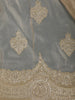 Champagne Gold Floral Zari Sequin Embellishment Organza Saree - Diadem