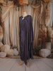 Charcoal Purple Heavy Beads Embroidered Design Satin Straight Cut Salwar Suit with Matching Dupatta