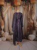 Charcoal Purple Heavy Beads Embroidered Design Satin Straight Cut Salwar Suit with Matching Dupatta