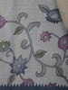 Charcoal Grey Kalamkari Inspired Floral Printed Cotton Saree - Diadem