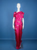 Charming Rani Pink Floral Design Banarasi Silk Saree - Diadem