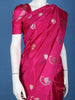 Charming Rani Pink Floral Design Banarasi Silk Saree - Diadem