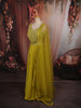 Chartreuse Green Heavy Sequins and Beads Embroidered Design Crepe Silk Party Lehenga with Matching Dupatta