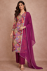 Multi Color Floral Design Georgette Salwar Suit