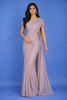 Lavender Sequins Zig Zag Design Georgette Saree