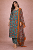 Light Green Floral Designed Cotton Salwar Suit
