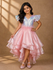 Pink Sequin Designed Party Gown for Girls