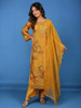 Mustard Yellow Floral Printed Salwar Suit