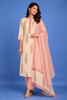 Cream Floral Design Printed Cotton Salwar Suit