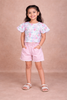 Off-White Kids Top Adorned with Flower Prints Design