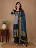 Blue Abstract Designed Salwar Suit