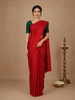 Red Striped Woven Pure Kanchipuram Silk Saree