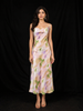 Light Peach Ladies Salwar Suit Adorned with Floral Designs