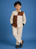 Beige And Brown Dual Colour Full Sleeve Cotton Shirt