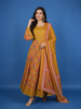 Mustard Yellow Floral Design Printed Cotton Salwar Suit