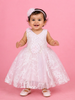 White Ball Gown Adorned in Flower Laces