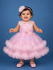 Pink Sequins Design Net Layered Frock