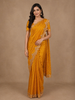 Yellow Small Butta Motifs Design Pure Banarasi Silk Saree
