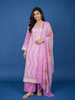 Pink Floral Designed Cotton Salwar Suit